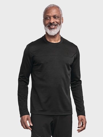 T-Shirt fonctionnel 'Circ Smue' Schöffel en noir : devant