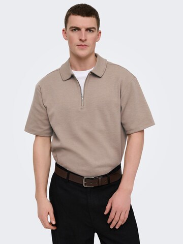 T-Shirt 'ONSNEWKODYL' Only & Sons en beige