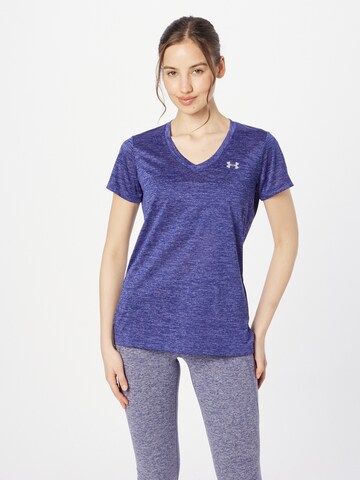 UNDER ARMOUR Functioneel shirt in Blauw: voorkant