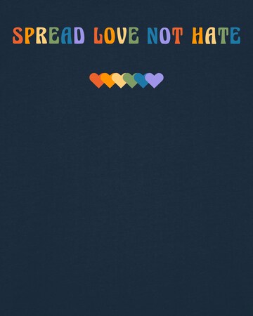 T-Shirt ' Spread Love not Hate ' Watapparel en bleu