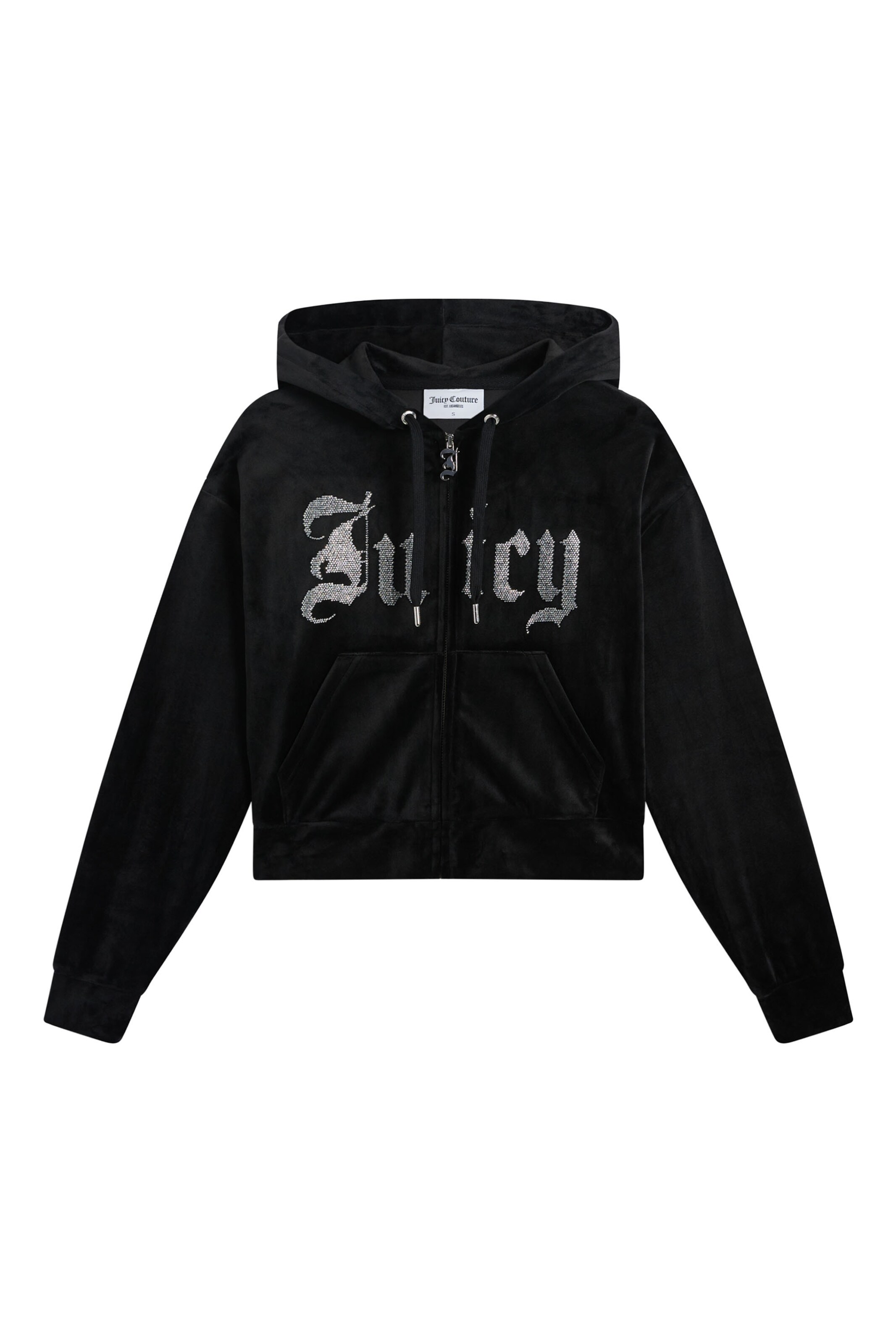 Juicy Couture Sweatjacke in Schwarz: Vorderseite