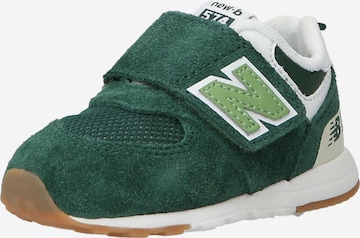 Baskets '574' new balance en vert : devant