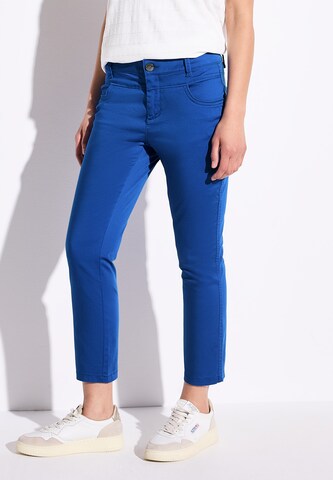 STREET ONE Slim fit Pants in Blue: front