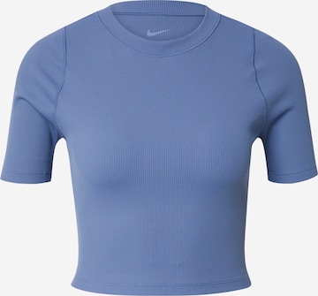 NIKE Functioneel shirt in Blauw: voorkant