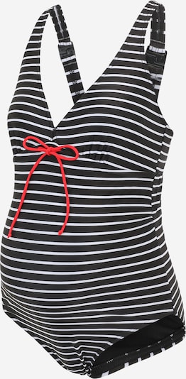 MAMALICIOUS Maillot de bain 'NEW JOSE' en rouge / noir / blanc, Vue avec produit