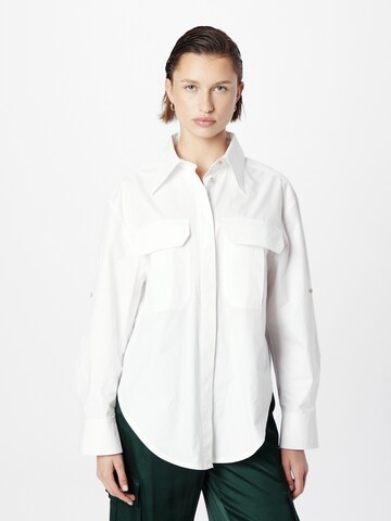 Banana Republic Blus 'POPLIN' i vit: framsida