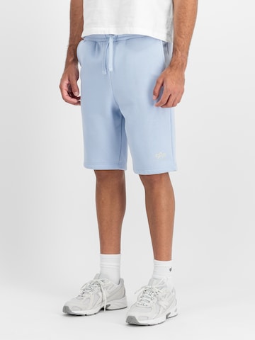 ALPHA INDUSTRIES Normální Kalhoty – modrá: přední strana