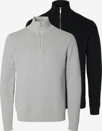SELECTED Sweater 'Dane' in Grey: front