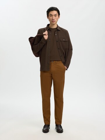 SELECTED Regular Fit Jacke 'SLHJackie' in Braun