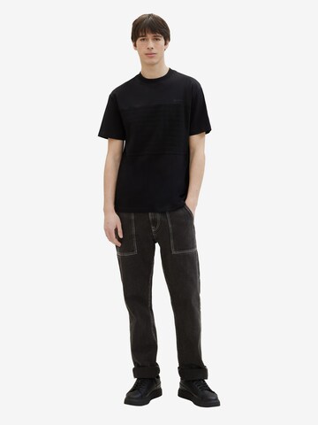 Tricou de la TOM TAILOR DENIM pe negru