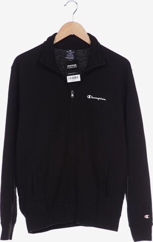Champion Sweatshirt & Zip-Up Hoodie in L in Black: front