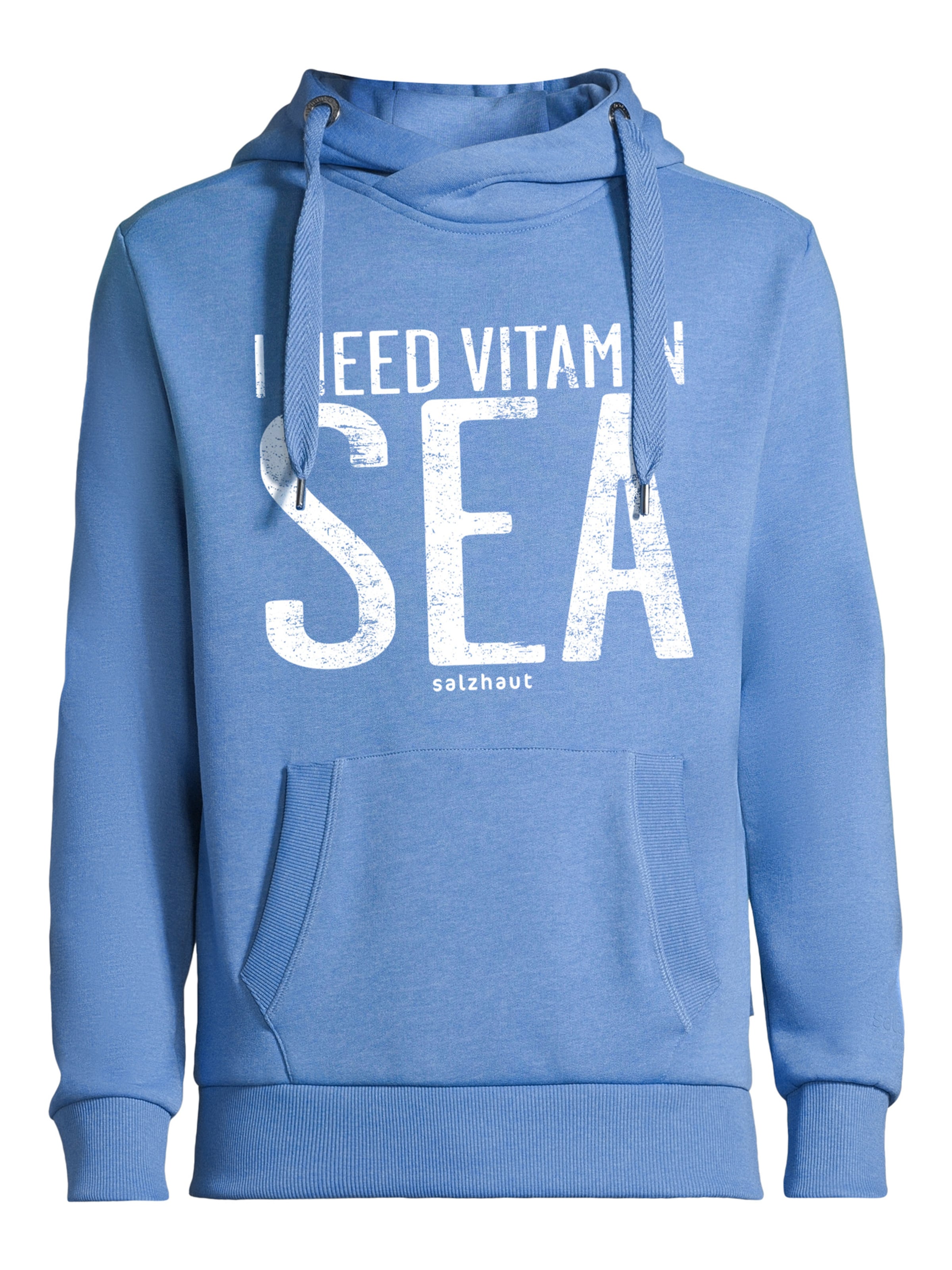 salzhaut Sweatshirt 'Heff - Vitamin sea' in Blauw: voorkant