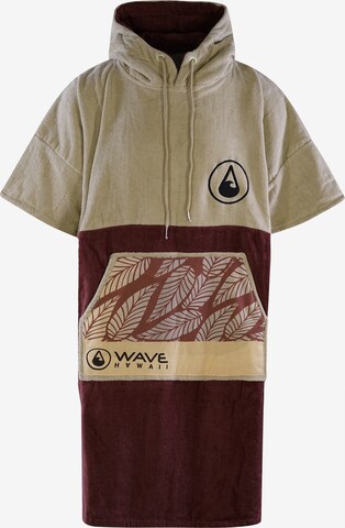 Wave Hawaii Short Bathrobe ' Leevs ' in Beige: front