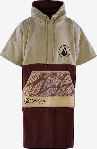 Wave Hawaii Badjas kort ' Leevs ' in Beige: voorkant