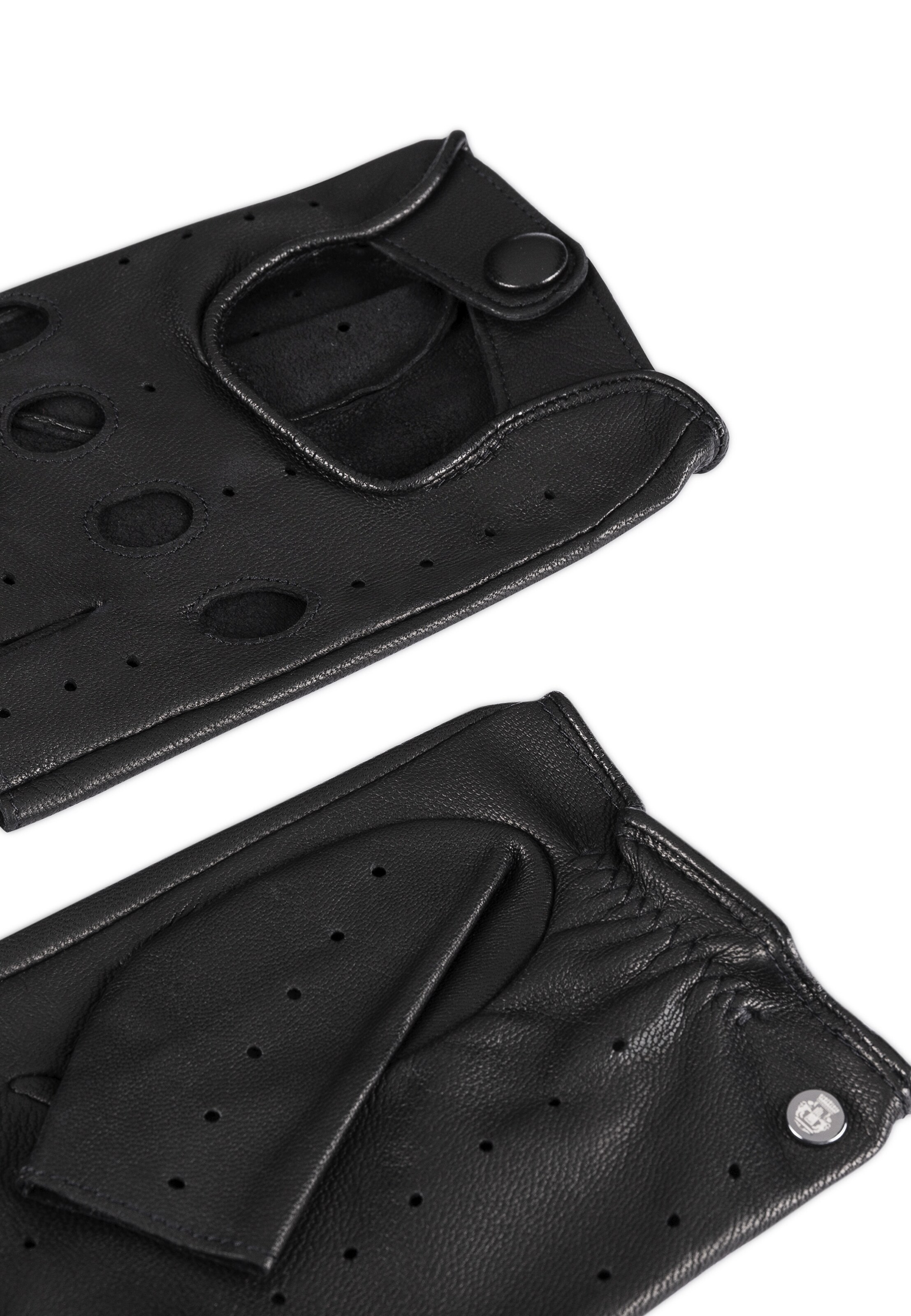 Roeckl Fingerless Gloves 'PALERMO AUTOFAHRER' in Black