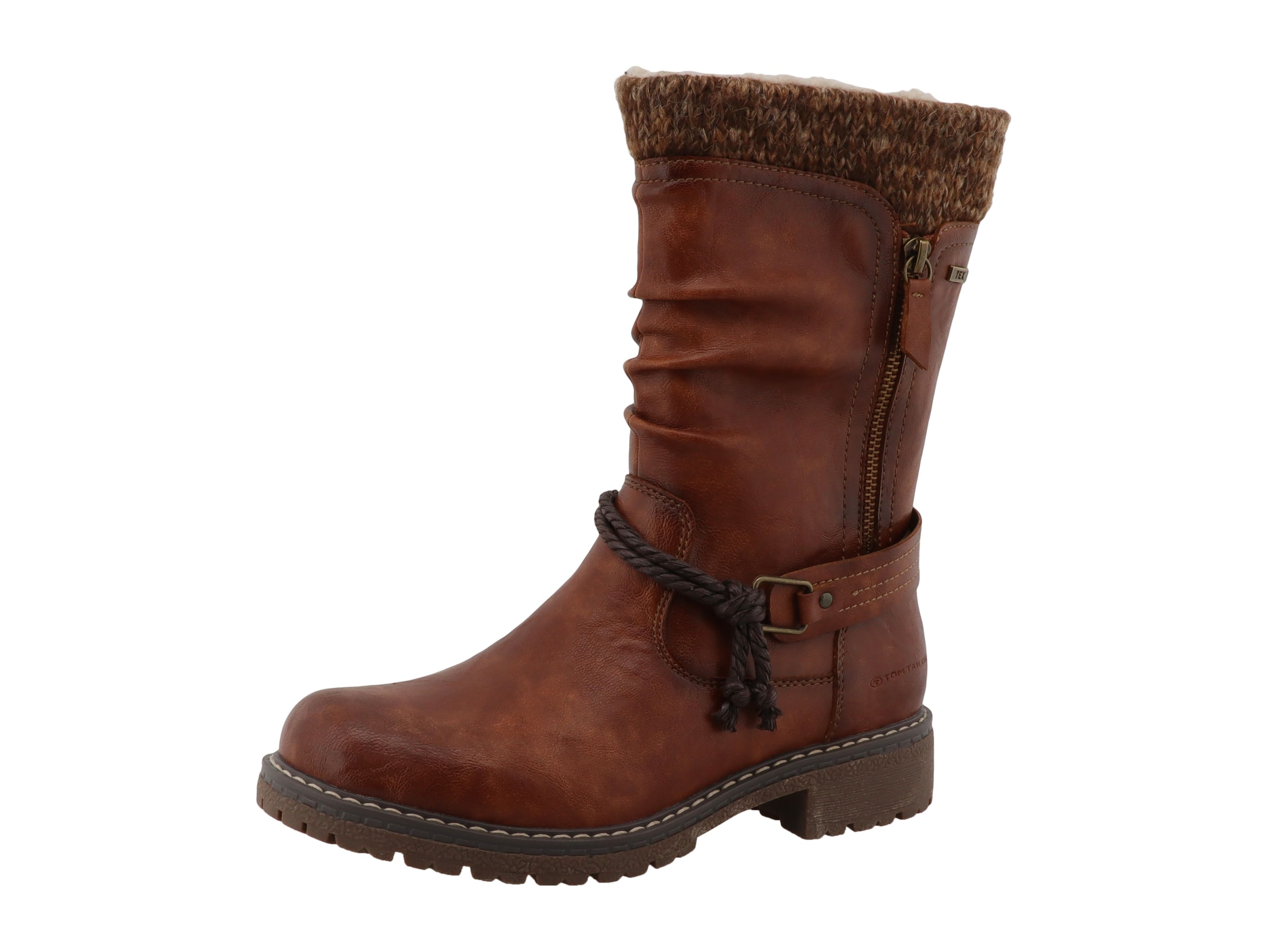TOM TAILOR Stiefelette in Braun: Vorderseite