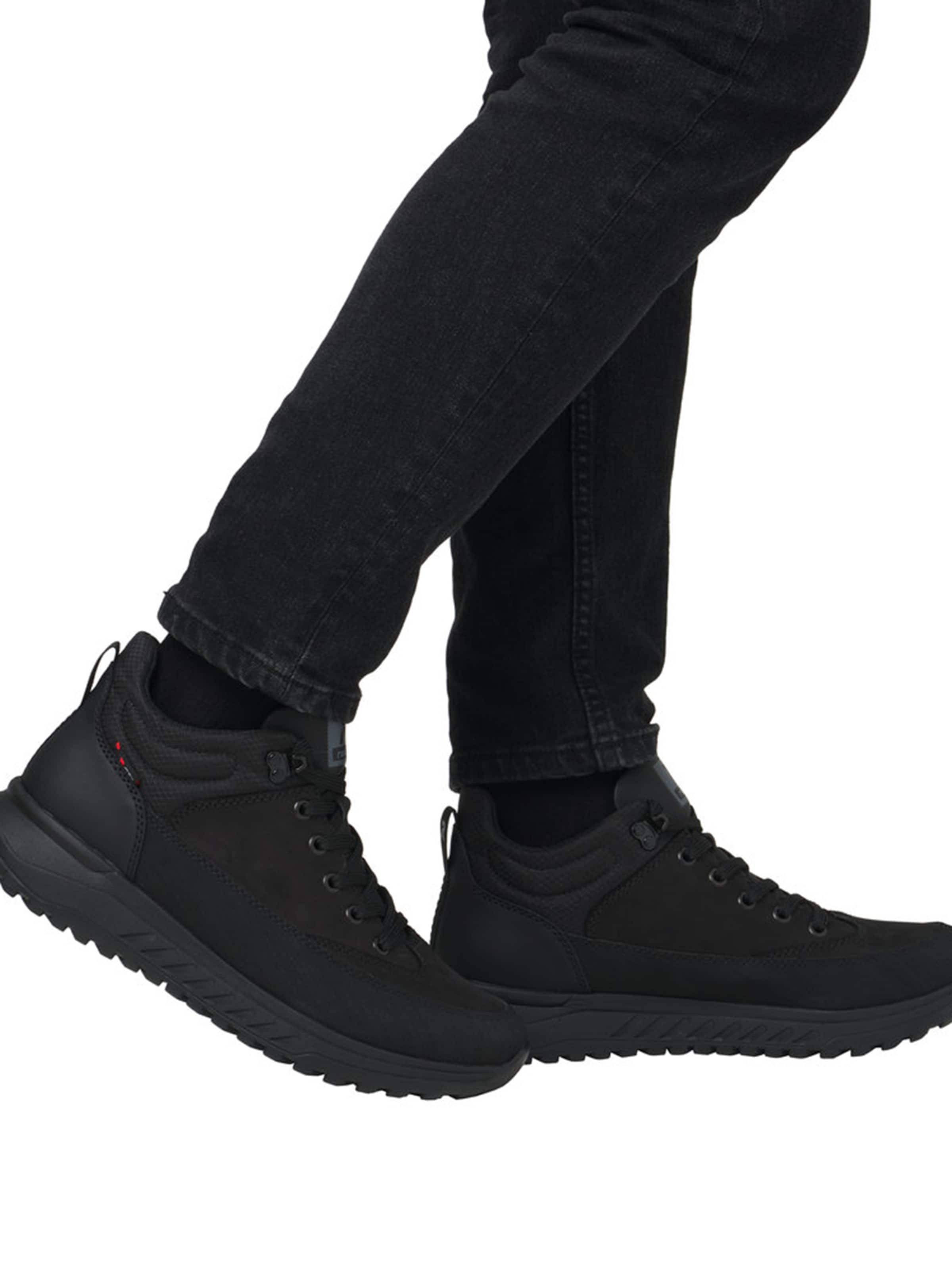 Rieker Sport Šněrovací boty – černá