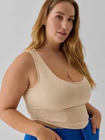 VERO MODA - Top 'Joann' en beige