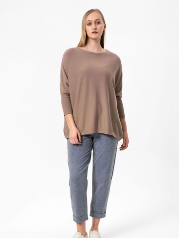 Pull-over oversize Anou Anou en beige