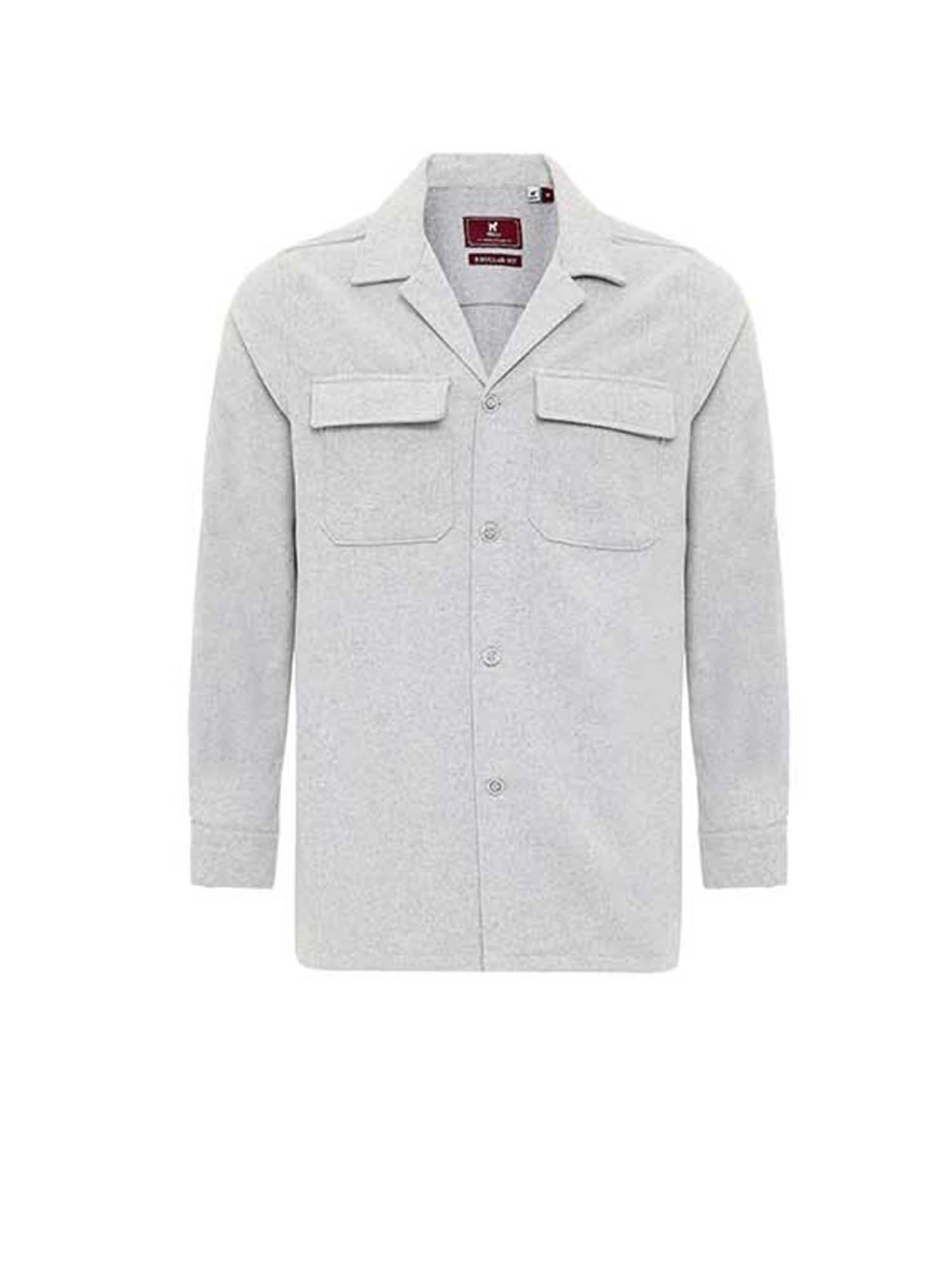 Williot Regular fit Overhemd in Grijs: voorkant