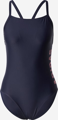 Maillot de bain sport 'Thin Straps Branded' ADIDAS SPORTSWEAR en bleu : devant