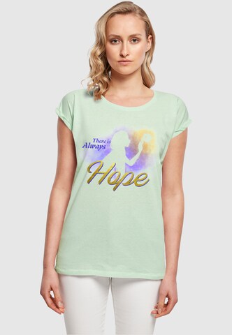 ABSOLUTE CULT T-Shirt 'Wish - Gradient There Is Always Hope' in Grün: predná strana