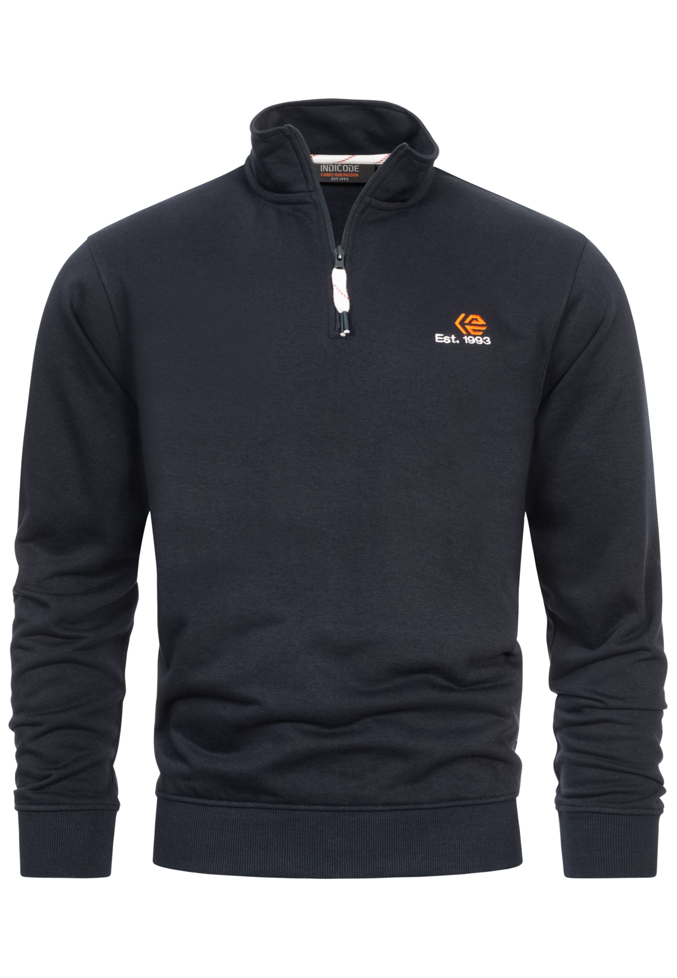 INDICODE JEANS Sweatshirt 'Corey' in Blue: front