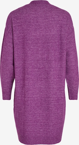 VILA Knit Cardigan 'ELLA' in Purple