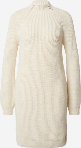 Robes en maille 'JOELLE' ONLY en beige : devant