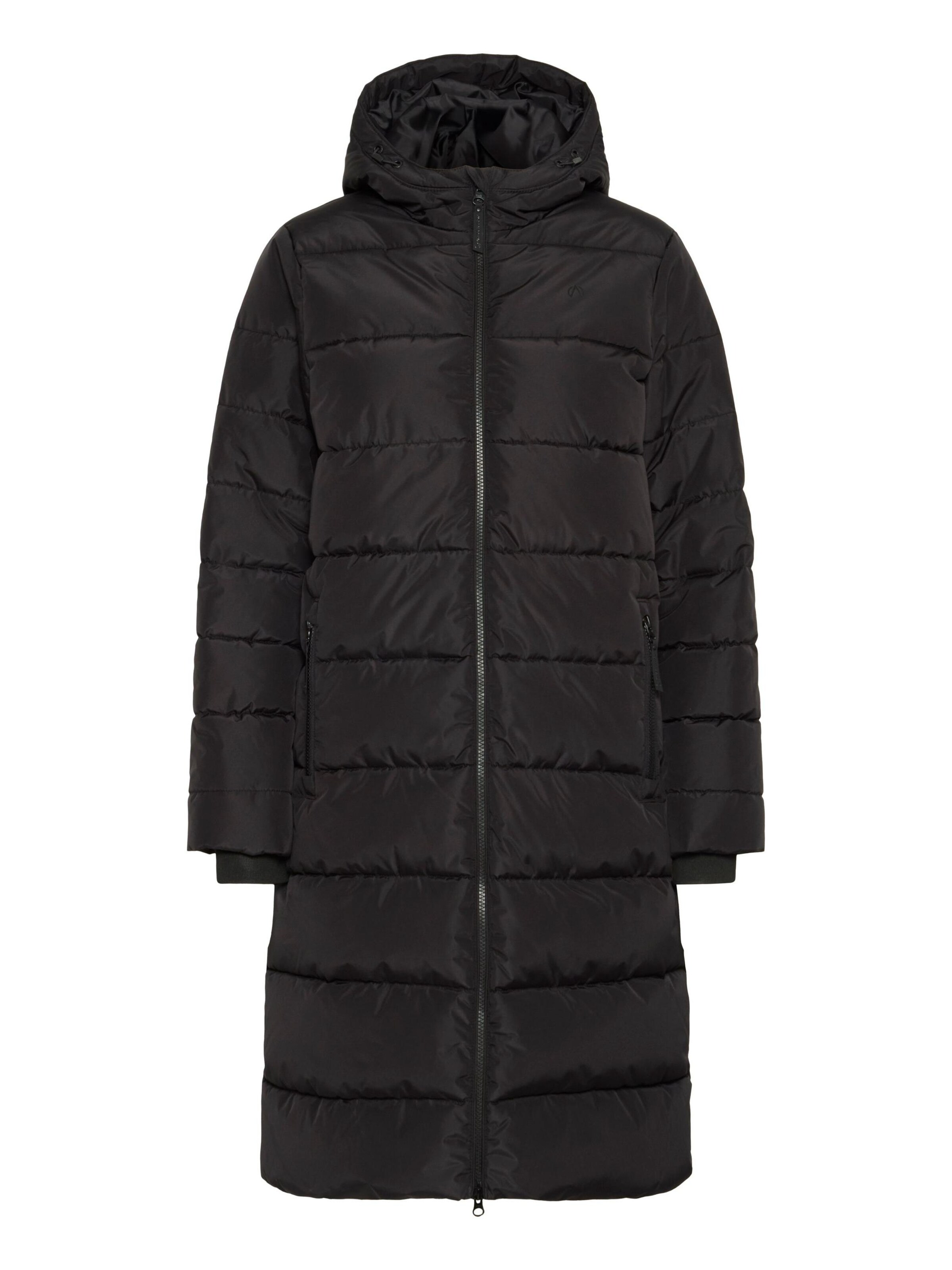 North Bend Funktionsmantel 'Amalie' in Schwarz: Vorderseite