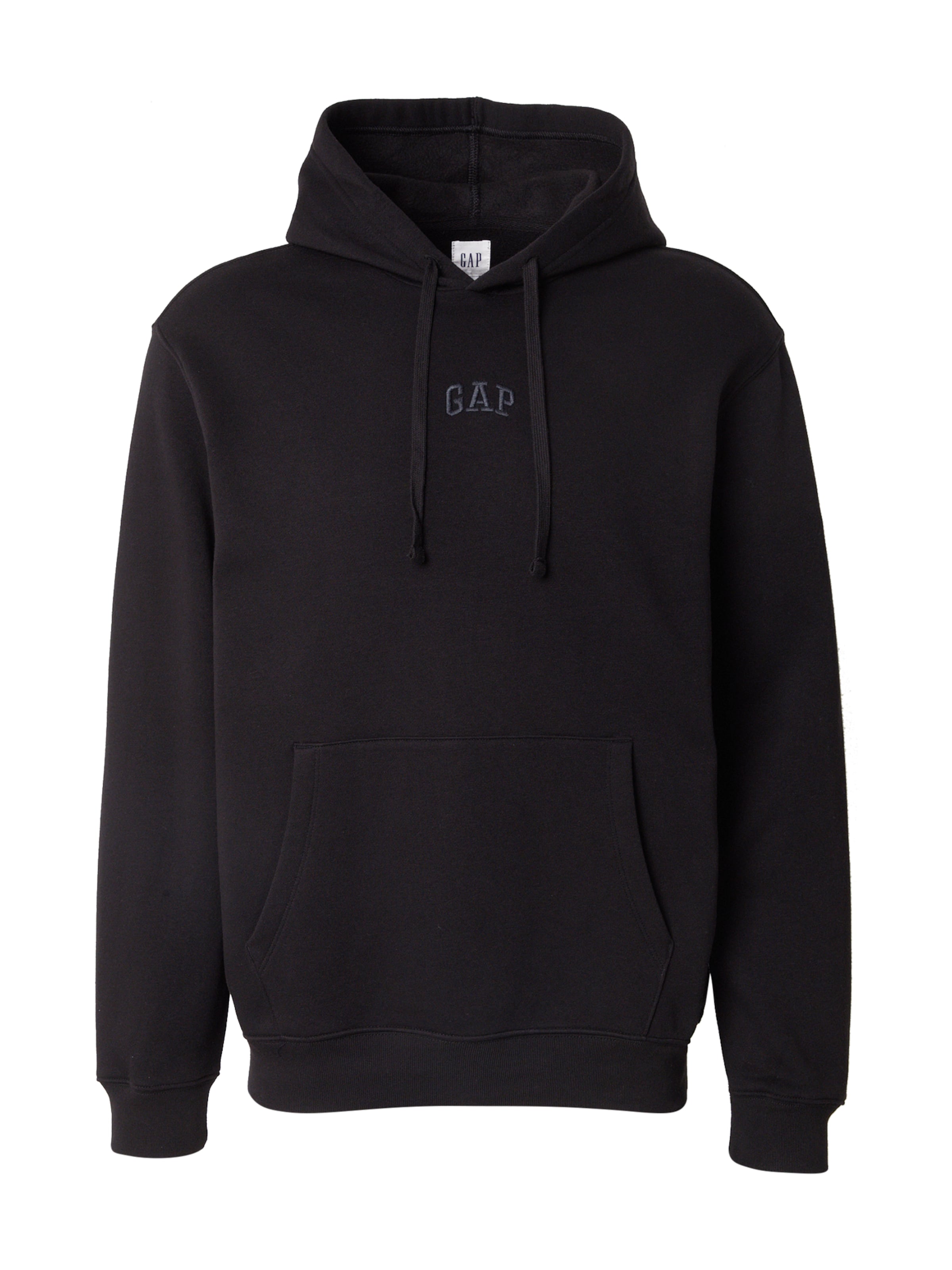 GAP Μπλούζα φούτερ σε μαύρο: μπροστά