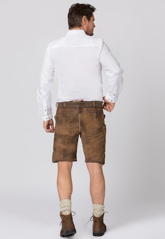 STOCKERPOINT Comfort Fit Trachtenhemd 'Juan' in Weiß