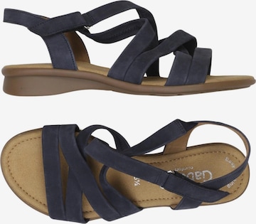 GABOR Sandalen 38,5 in Blau: Vorderseite