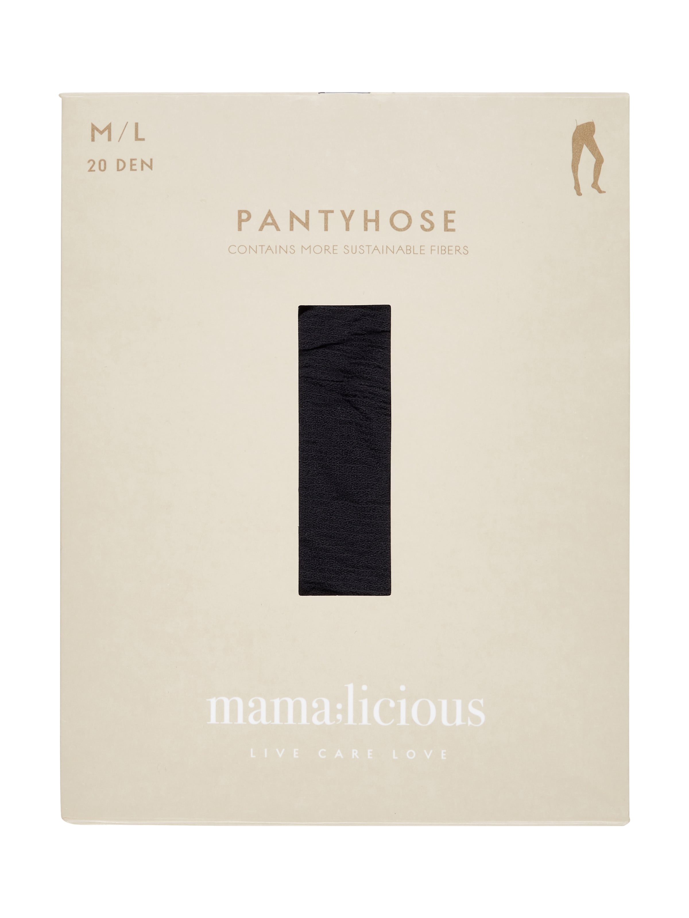 MAMALICIOUS Regular Fine Tights in Black
