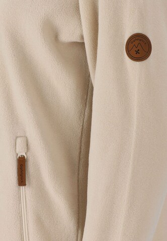 Gipfelglück Athletic Fleece Jacket 'Ines' in Beige