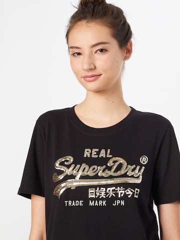 Superdry Majica | črna barva