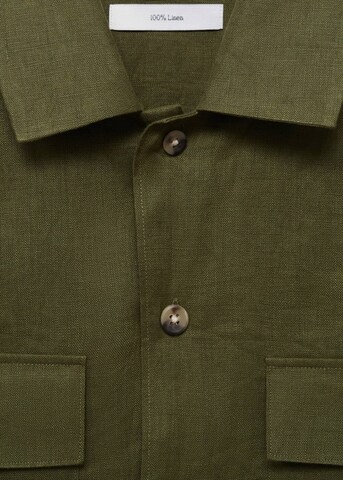 MANGO MAN Regular fit Button Up Shirt 'Umbria' in Green