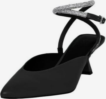 PIECES Sandal 'ANASTASIA' i svart: framsida