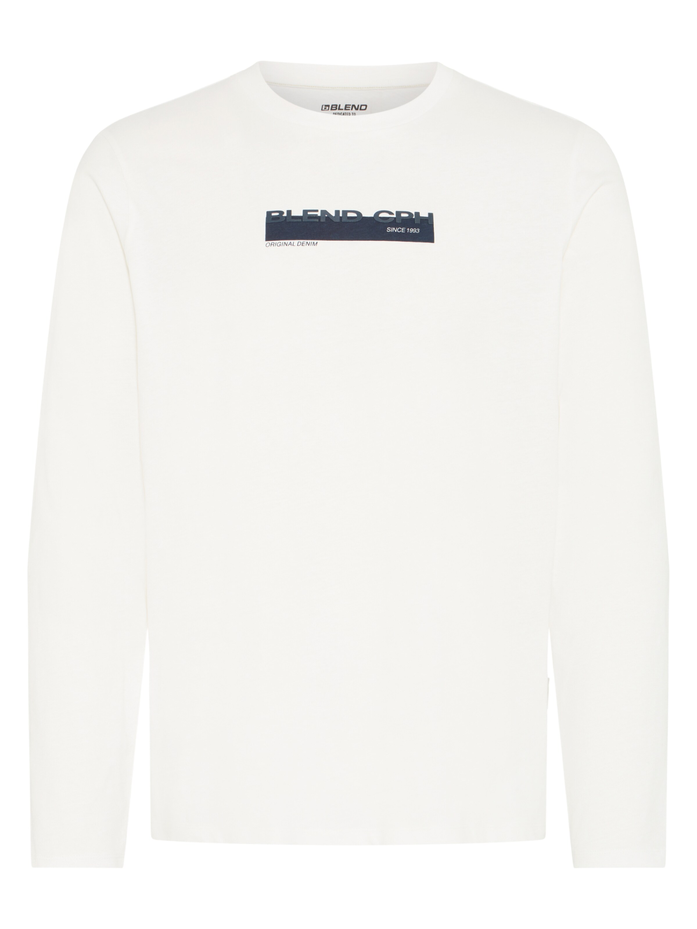 BLEND Sweatshirt 'BHKemuel' in Wit: voorkant