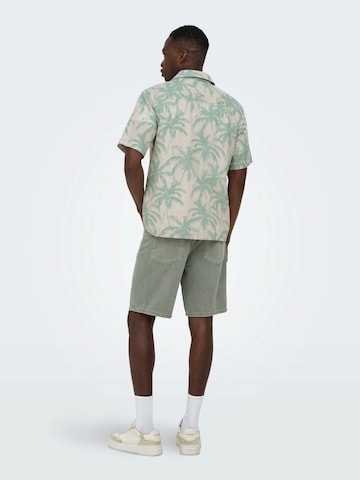 Only & Sons Regular Fit Hemd 'ONSCAIDEN' in Grau