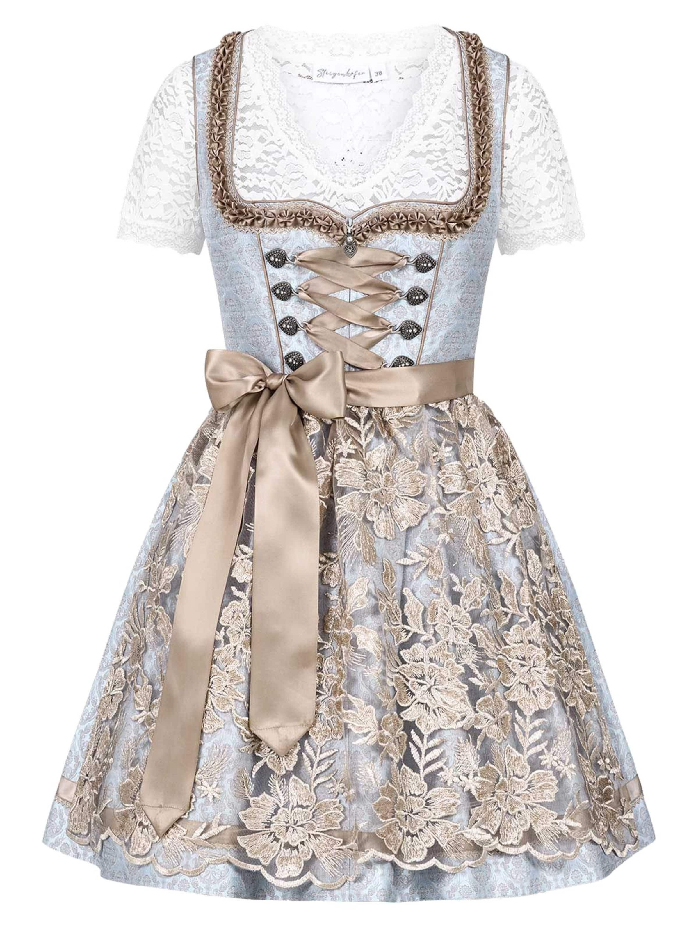 Steigenhöfer Dirndl 'Vicky' in Blau: Vorderseite