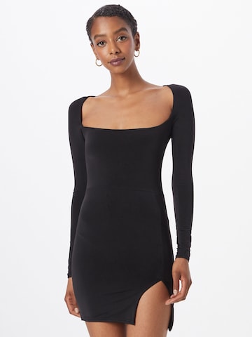 Public Desire Dress in Black: front