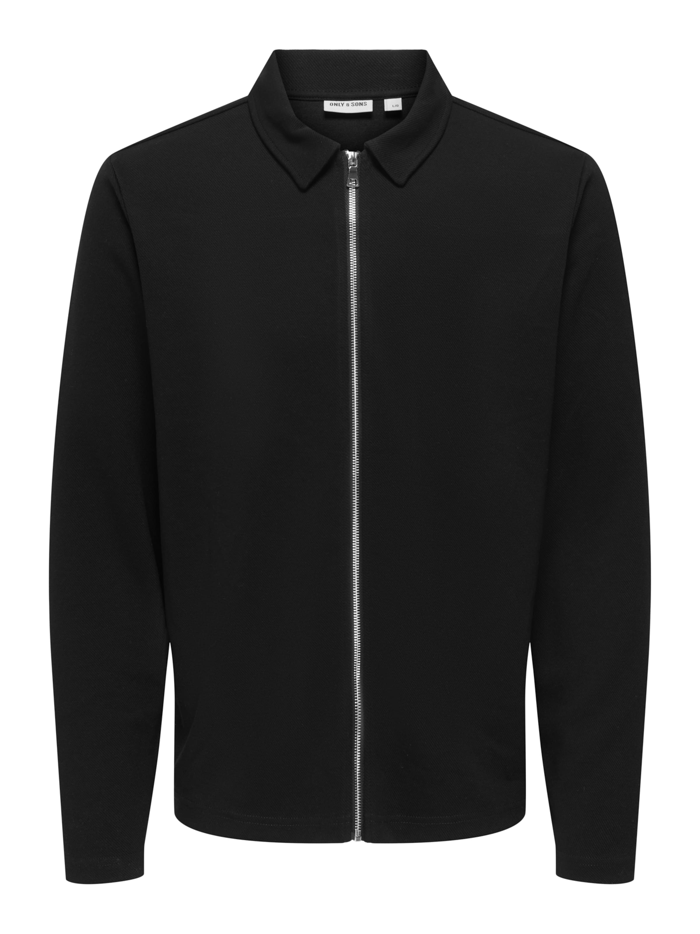 Only & Sons Ζακέτα φούτερ 'ONSNEWKODYL' σε μαύρο: μπροστά