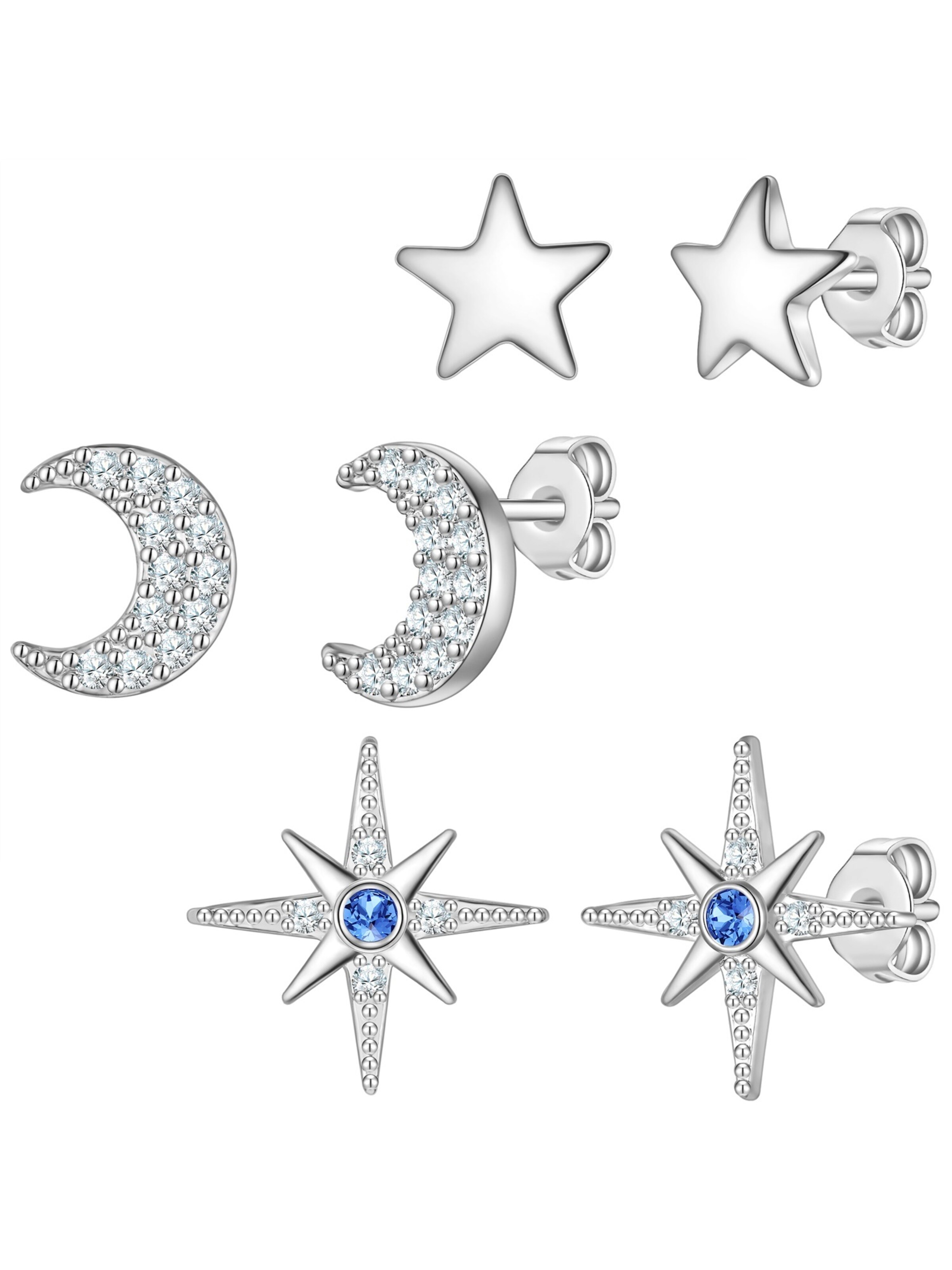 Yokoamii Ohrringe in Silber: Vorderseite