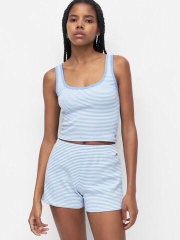 Haut Pull&Bear en bleu : devant