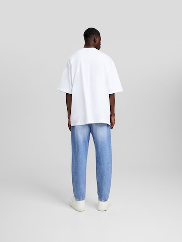 Bershka Loosefit Jeans in Blauw