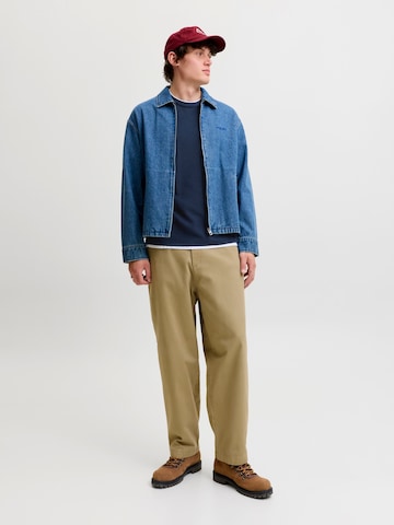 JACK & JONES Пуловер 'JORFREDERIKSBERG' в синьо
