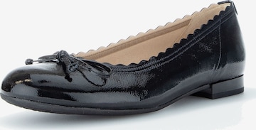 GABOR Ballet Flats in Black: front