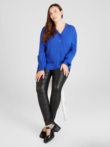 ONLY Carmakoma Bluse 'SUTTON' in Blau