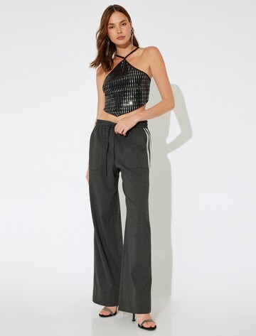 Koton Wide Leg Hose in Grau